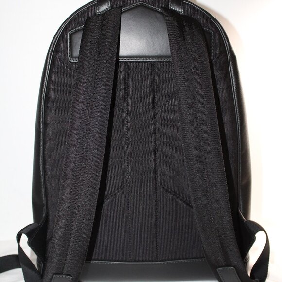 NEW Burberry Rocco Leather and Nylon Zip Around Backpack Black - Picture 2 of 12